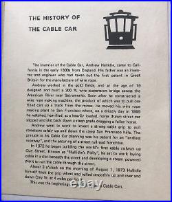 AUTHENTIC SAN FRANCISCO CABLE CAR CABLE Key Ring Souvenir 1980 New