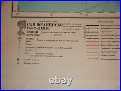 AUTHENTIC Soviet Russian Topographic Map SAN FRANCISCO, CALIFORNIA Ed. 1949 USA