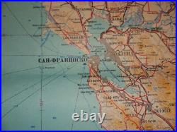 AUTHENTIC Soviet Russian Topographic Map SAN FRANCISCO, CALIFORNIA Ed. 1949 USA