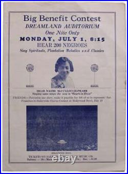African American Music Promo California Oakland San Francisco 1929