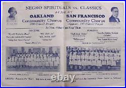 African American Music Promo California Oakland San Francisco 1929