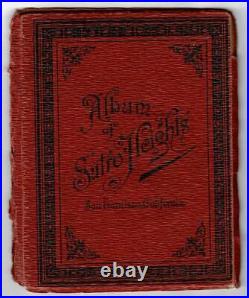 Album of Sutro Heights San Francisco California cover title / 1889 Travel