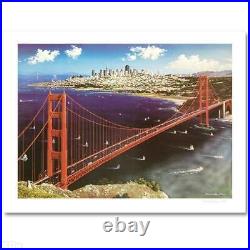 Alexander Chen GOLDEN GATE SAN FRANCISCO Limited Edition Serigraph California