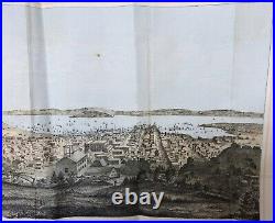 Antique 1855 View of San Francisco, California Henry Bill, Bird's Eye, Map
