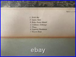 Antique 1856 San Francisco Lithograph Henry Bill Framed Panorama Print