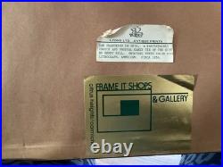 Antique 1856 San Francisco Lithograph Henry Bill Framed Panorama Print