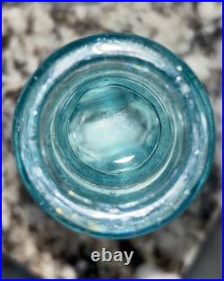 Antique 1860 Western Aqua Spice Sauce Bottle Found San Francisco California