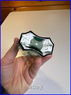 Antique 1860 Western Spice Sauce Bottle Aqua San Francisco California Rolled Lip