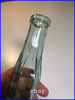 Antique 1860 Western Spice Sauce Bottle Aqua San Francisco California Rolled Lip
