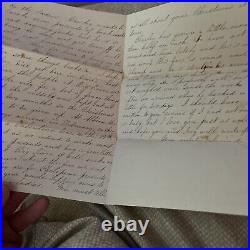 Antique 1867 Letter from Little River mention Albion San Francisco California CA