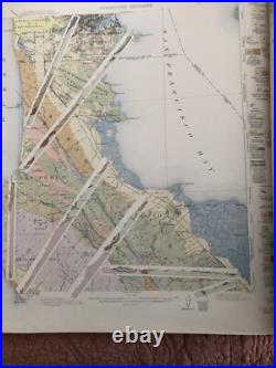 Antique 1914 US Geological Atlas San Francisco California San Mateo Folio Maps