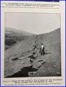 Antique 1914 US Geological Atlas San Francisco California San Mateo Folio Maps