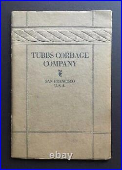 Antique 1915 Tubbs Cordage Company Catalog San Francisco