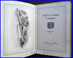 Antique 1915 Tubbs Cordage Company Catalog San Francisco