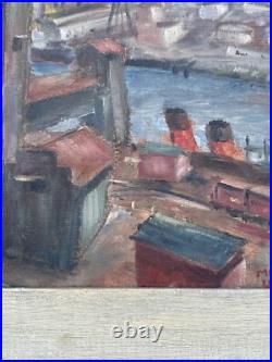 Antique American Impressionist Painting California San Francisco Regionalism Wpa