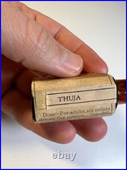 Antique Boericke & Runyon THUJA Bottle Label Contents San Francisco California