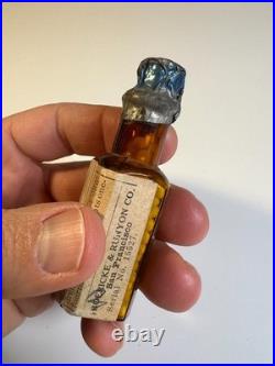 Antique Boericke & Runyon THUJA Bottle Label Contents San Francisco California