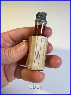 Antique Boericke & Runyon THUJA Bottle Label Contents San Francisco California