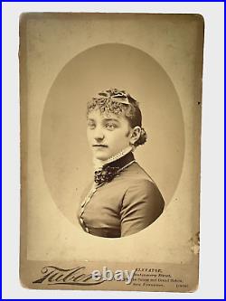 Antique C1880 Photo by Listed Pioneer Photographer IW Taber of His Wife Annie Antique C1880 Photo by Listed Pioneer Photographer IW Taber of His Wife Annie
