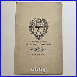 Antique Cabinet Card Photograph Lovely Girl Long Beautiful Hair San Francisco CA