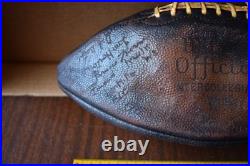 Antique Football 1940 PAL Championship Signed Ball San Francisco California