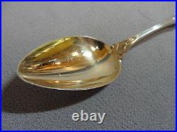 Antique Koehler & Ritter Coin Silver Alameda 12 Gold Wash Spoons San Francisco