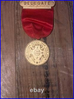 Antique Master Plumber Token Ribbon San Francisco California 1903