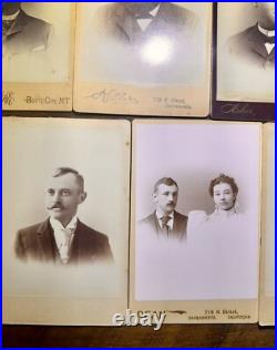Antique Photo Lot San Francisco Sacramento California Butte City Montana 1800s