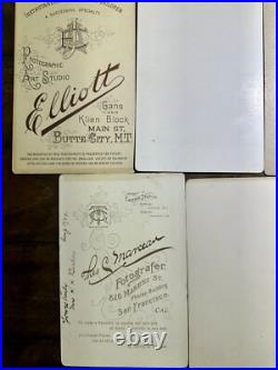 Antique Photo Lot San Francisco Sacramento California Butte City Montana 1800s