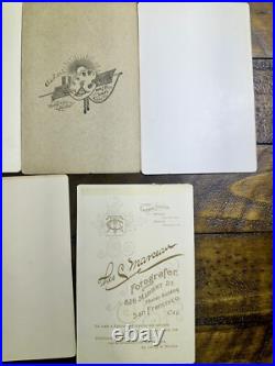 Antique Photo Lot San Francisco Sacramento California Butte City Montana 1800s