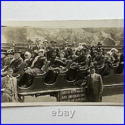 Antique RPPC Real Photograph Postcard San Francisco CA Cliff House Tour Car