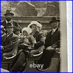 Antique RPPC Real Photograph Postcard San Francisco CA Cliff House Tour Car