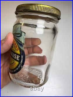 Antique Richard Hellmann's Ribbon Mayonnaise Jar San Francisco California Label