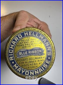 Antique Richard Hellmann's Ribbon Mayonnaise Jar San Francisco California Label