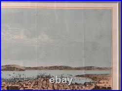 Antique San Francisco 1854 Lithograph Henry Bill Matted, Framed Original D. 1854