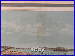 Antique San Francisco 1854 Lithograph Henry Bill Matted, Framed Original D. 1854