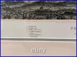 Antique San Francisco 1854 Lithograph Henry Bill Matted, Framed Original D. 1854