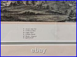Antique San Francisco 1854 Lithograph Henry Bill Matted, Framed Original D. 1854