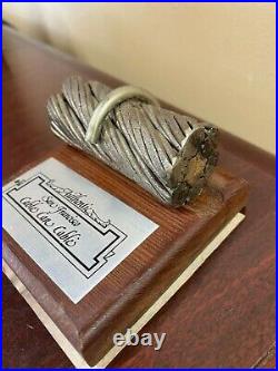 Antique San Francisco Cable Car Authentic Paper Weight Rail Section Steel Rope
