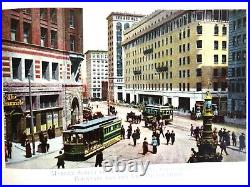 Antique San Francisco Illustrated Travel Booklet Color Brochure c1917 Souvenir