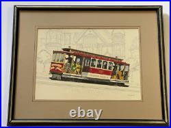 Antique San Francisco Painting California Regionalism Wpa Urban Landscape City