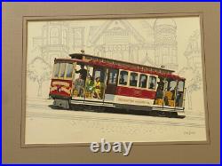 Antique San Francisco Painting California Regionalism Wpa Urban Landscape City