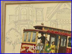 Antique San Francisco Painting California Regionalism Wpa Urban Landscape City