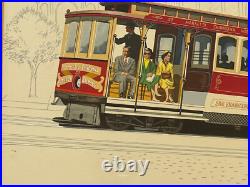 Antique San Francisco Painting California Regionalism Wpa Urban Landscape City