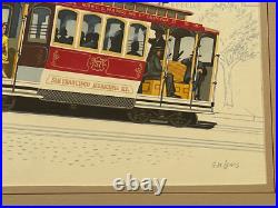 Antique San Francisco Painting California Regionalism Wpa Urban Landscape City