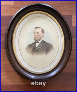 Antique Tinted Large San Francisco California Photo Solid Wood Frame Bayley