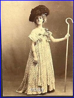 Antique Victorian Photo Actress Little Bopeep San Francisco California 1890s