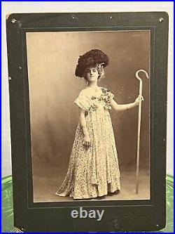 Antique Victorian Photo Actress Little Bopeep San Francisco California 1890s