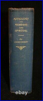Astrology Mundane & Spiritual 1933, S. R Parchment