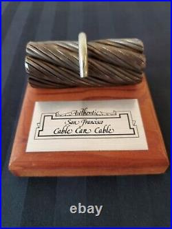 Authentic San Francisco Cable Car Cable From 1979 With Coa & Box Authentic San Francisco Cable Car Cable From 1979 With Coa & Box